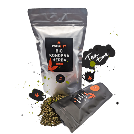 Organic hemp flower herb Futura CBD both packs tea time